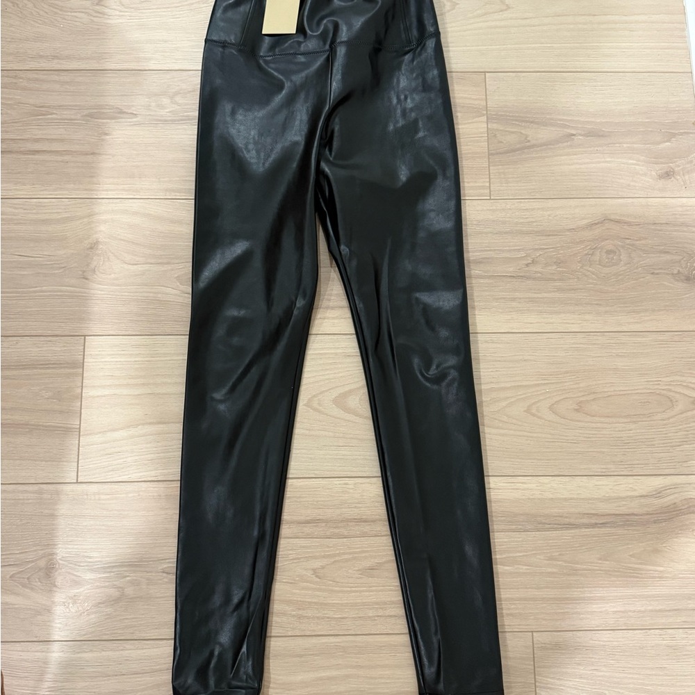 Aritzia black wildred free Faux Leather daria Leggings